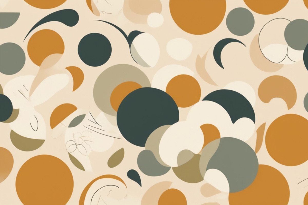 40 Retro Mid Century Shapes Pattern, a Pattern Graphic by adenpinkstore (Photo 4 of 12)
