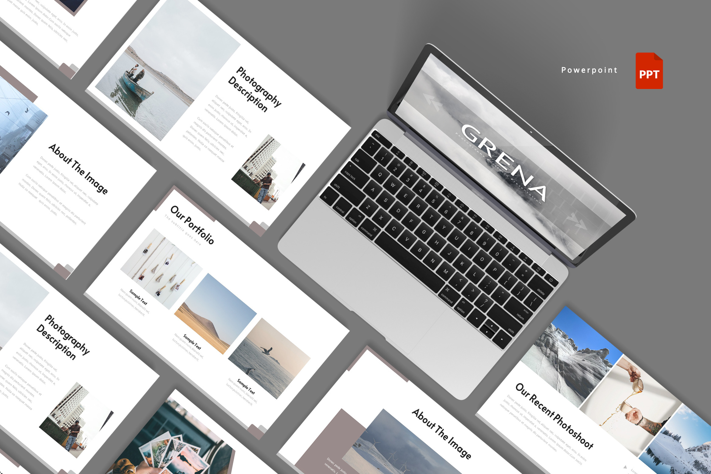 Grena - Powerpoint Template, a Presentation Template by AQR Studio