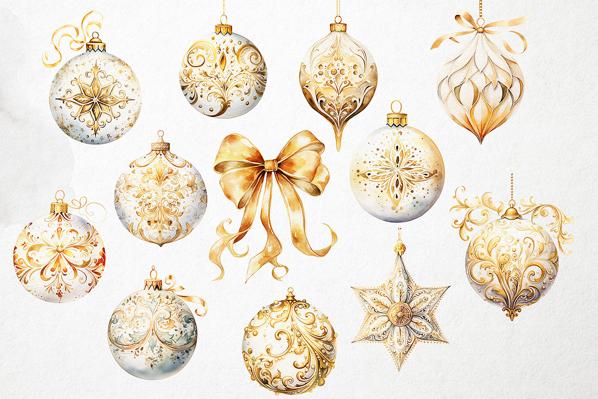 Christmas Baubles PNG Overlays, an Object Graphic by PixelJungle (Photo 4 of 4)