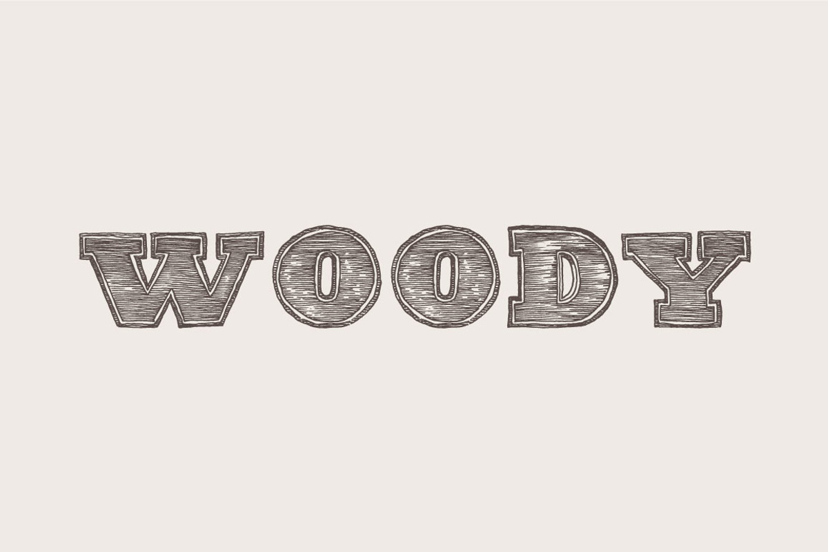 Headline bold serif, wooden texture