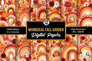 Fall Whimsical Garden Digital Paper, a Pattern Graphic by Creative Store (Thumbnail 3 of 5)