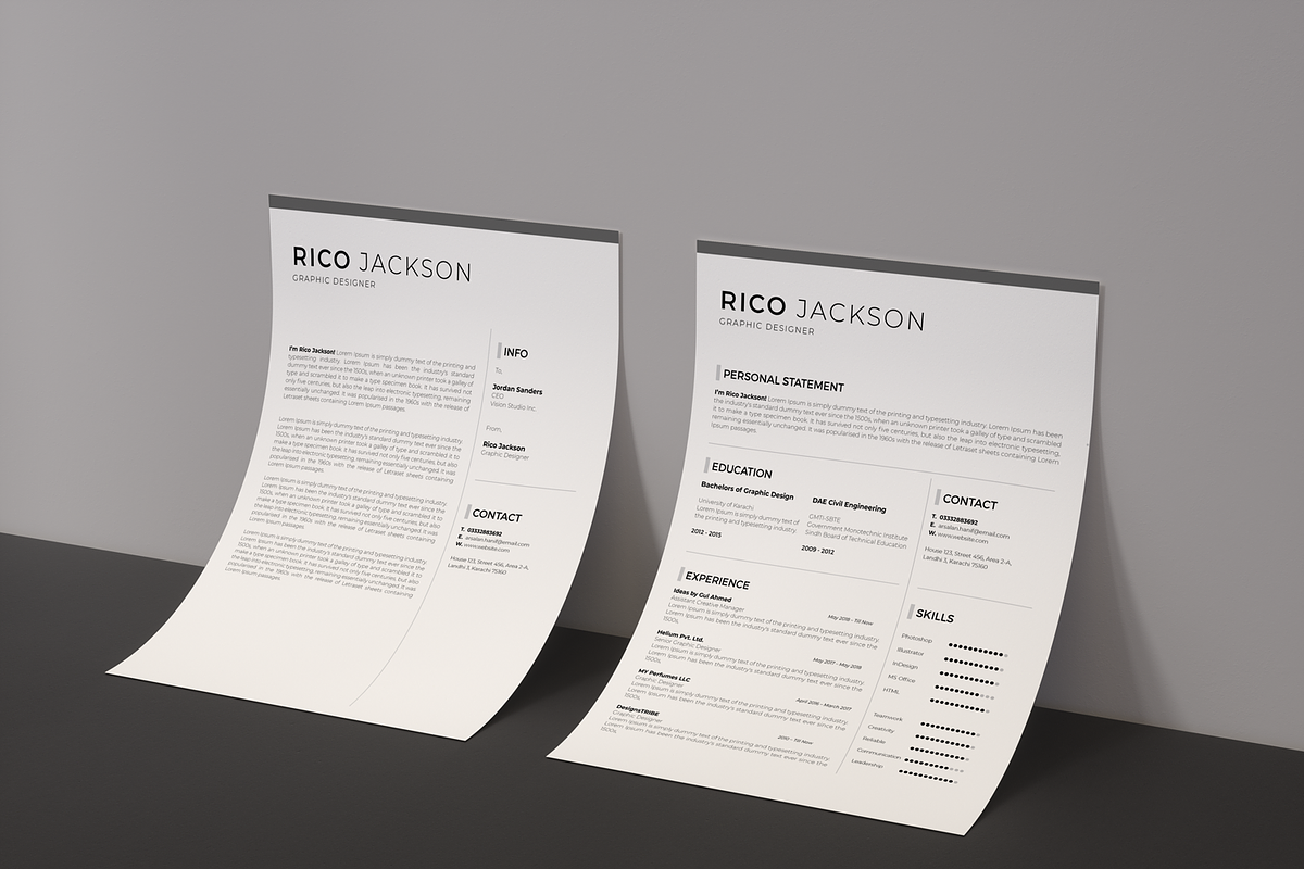 Resume CV, a Resume Template by Design'sTRIBE (Photo 2 of 9)