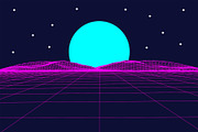 Vaporfuturism OTF Retro Wave Font, a Symbol Font by Ckybe's Corner (Thumbnail 9 of 10)