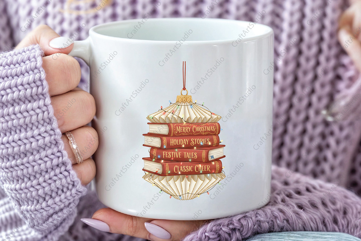 Christmas Ornament Book PNG, an Illustration by CraftArtStudio (Photo 2 of 4)