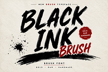Black Ink Brush – Bold Brush Font