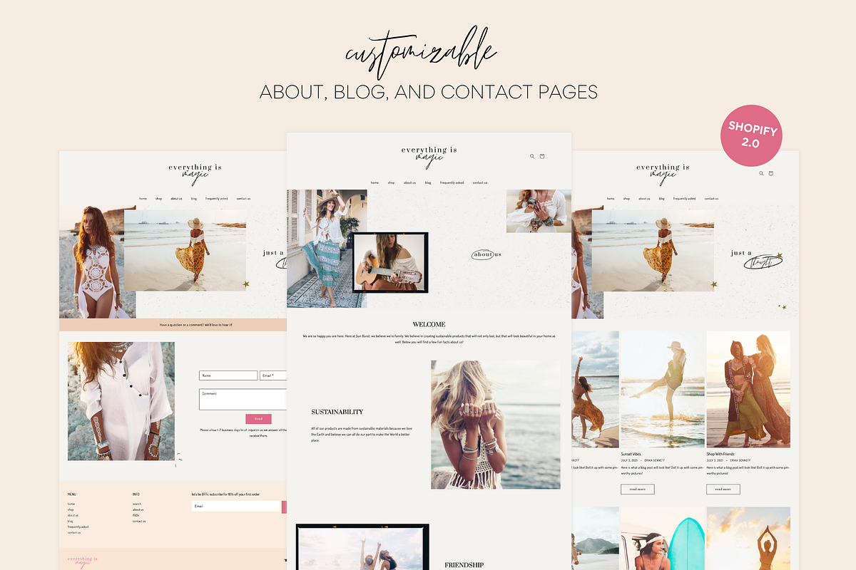 Easy Shopify Theme | Magic Life, a Shopify Template by Easy Website Themes (Photo 3 of 11)