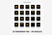 12 sparkle and glitter PNG overlays, a Layer Style Add-On by Walllow Creatives (Thumbnail 6 of 6)