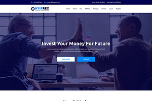 Hyiprex - Investment HTML Template