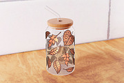 Autumn Leaves Can Glass Wrap 16oz., an Object Graphic by Doodle Cloud Studio (Thumbnail 10 of 12)