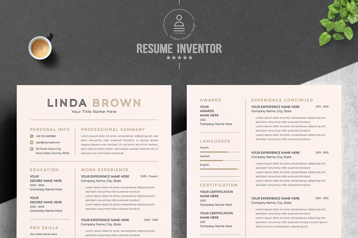 Elegant CV Template