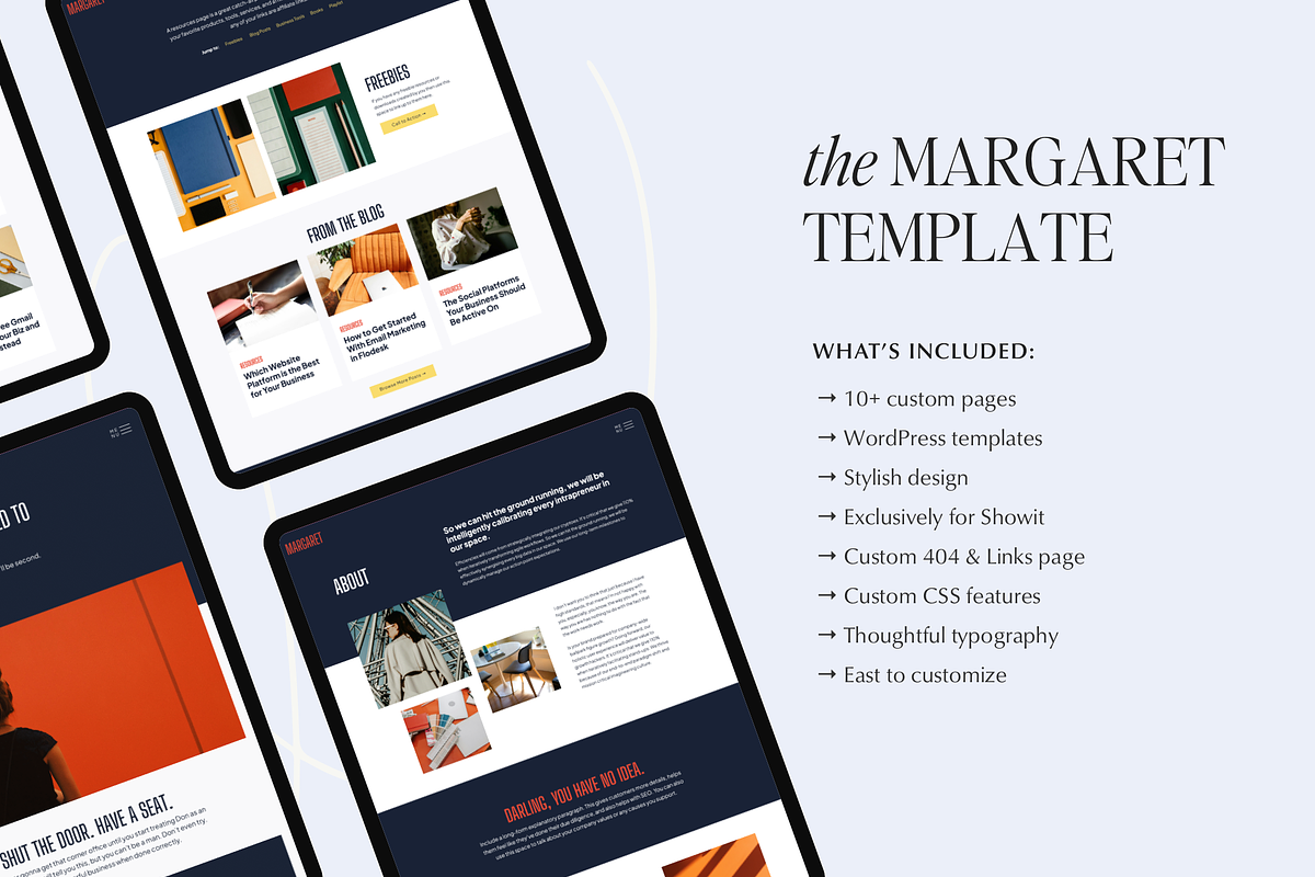 Margaret - Showit Website Template, a Landing Page Template by The Lovely Geek (Photo 2 of 4)