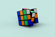 Rubik's Cube Mockup - 6 views, a Merchandise Mockup by Illusiongraphic (Thumbnail 7 of 16)