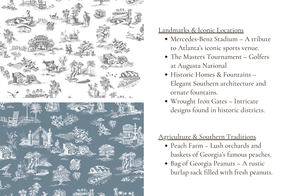 Georgia Seamless Pattern Set, a Wallpaper Graphic by Hughes Studio (Photo 3 of 8)