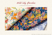 Wild Lily Garden Botanical Set, a Pattern Graphic by Sawango Designs (Thumbnail 2 of 9)