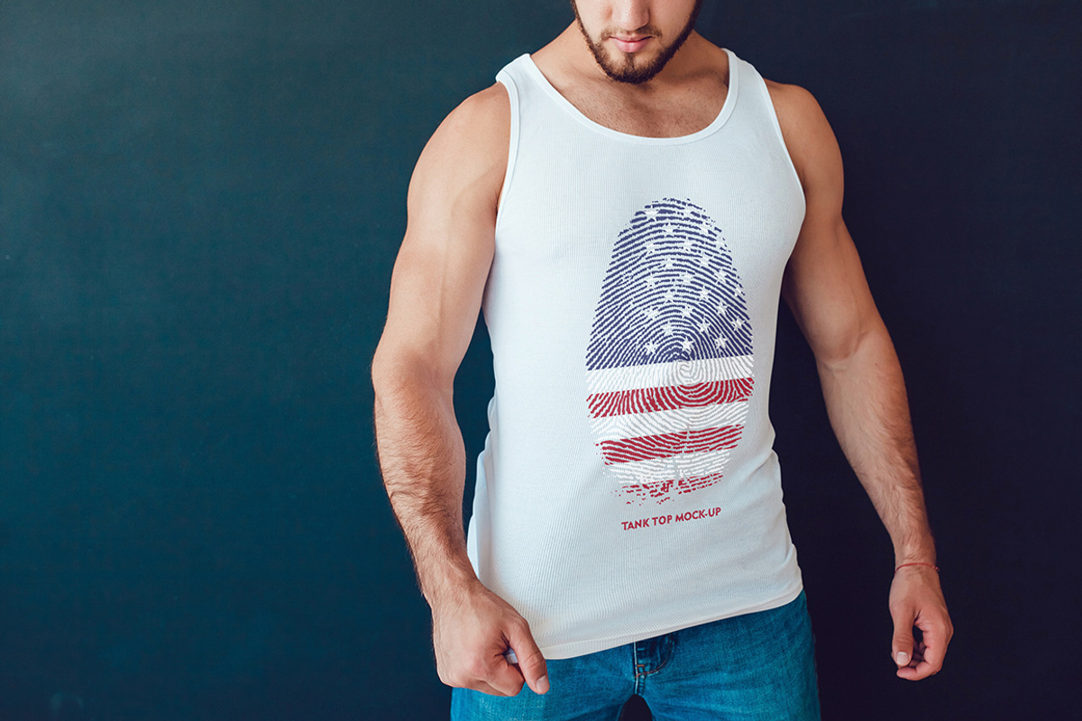 Tank-Top Mock-Up, a Shirt Mockup by Freeman Studio (Photo 6 of 9)