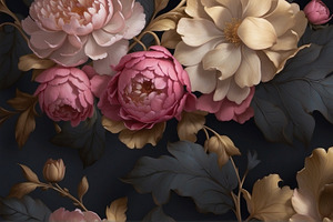 Dutch Floral Wallpaper Vol-2