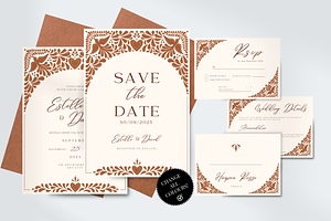 Boho Chic Talavera Wedding Invites, a Templates & Theme by Akbaly