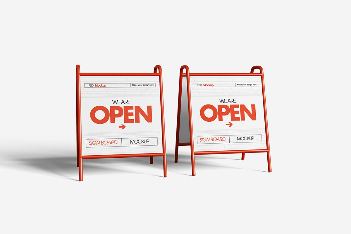Signboard Mockup, an Advertising Mockup by Indah (Photo 6 of 6)