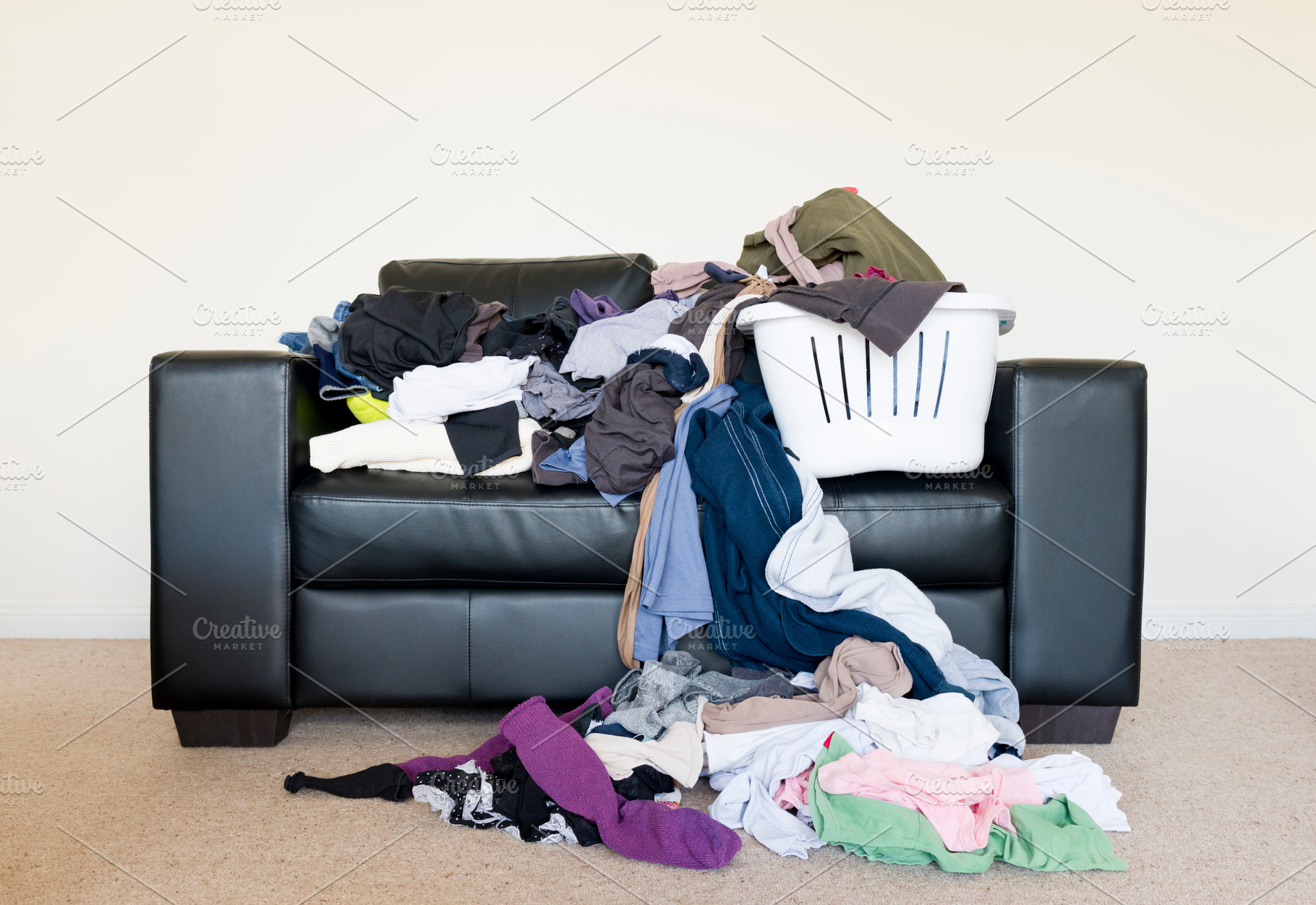 Pile of Laundry On Couch, a Photo by THP Creative