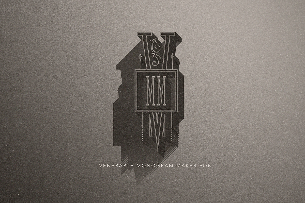 Venerable Monogram Maker Font preview 2