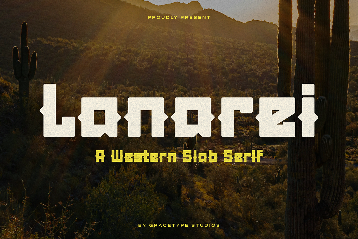 Lanarei | Western Slab Serif, a Slab Serif Font by gracetype_studio (Photo 1 of 12)