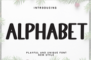 Alphabet | Script Font, a Script Font by Scratchones (Thumbnail 1 of 8)