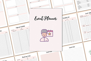 Editable Event Planner For Canva