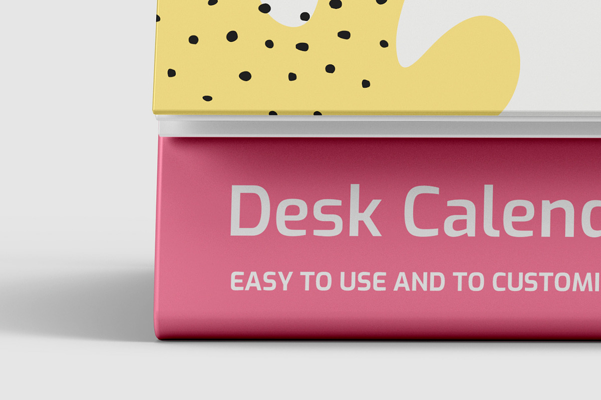 Desk Calendar Mockup - 6 views, a Packaging Mockup by Illusiongraphic (Photo 13 of 19)