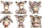 Whimsical Easter Donkey Clipart, an Illustration by Black Bird Studio (Thumbnail 5 of 6)