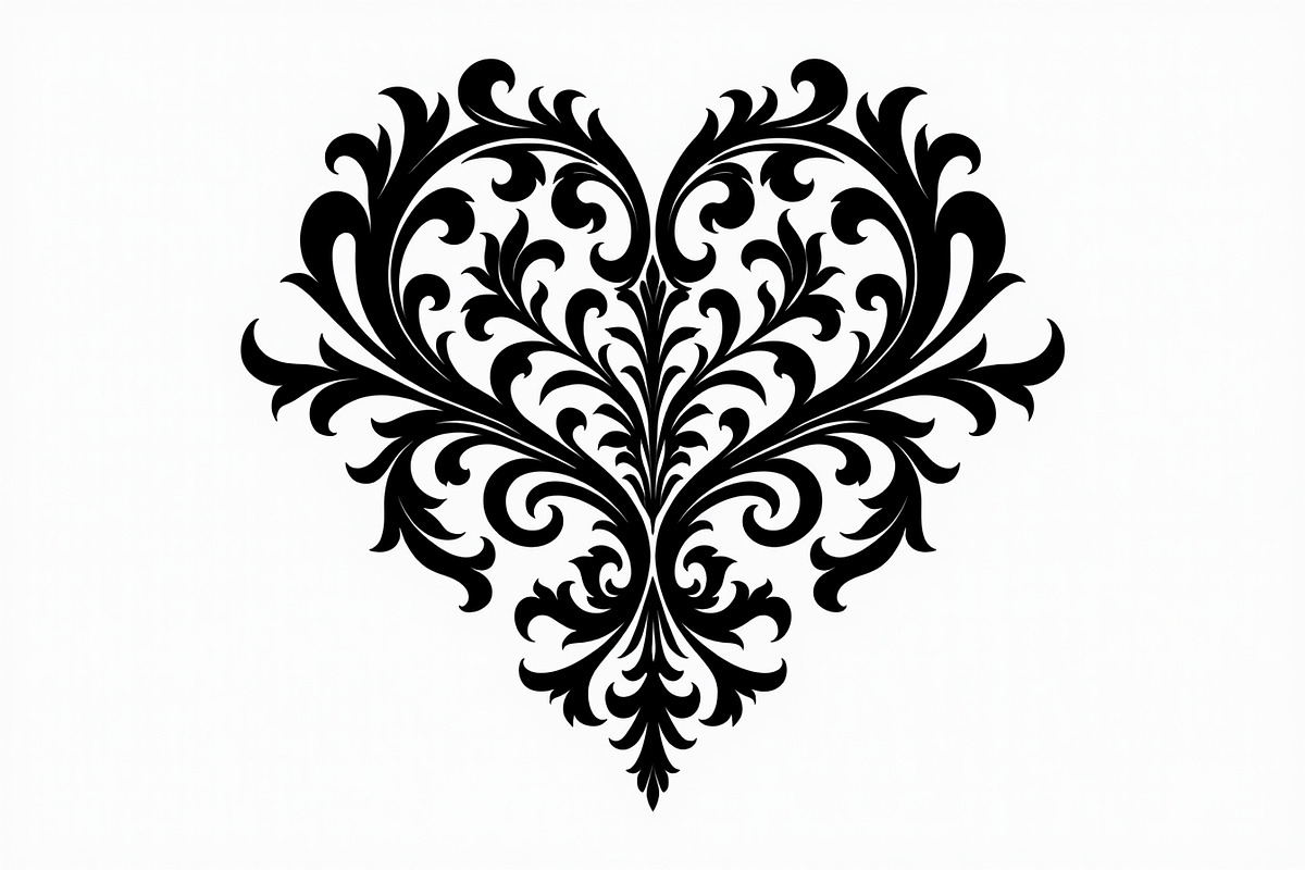 Vintage Heart Vector Design, an Illustration by Creativeshirt (Photo 9 of 21)
