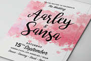 Watercolor Wedding Invitation Set, an Invitation Template by Aarley Kaiven (Thumbnail 2 of 5)