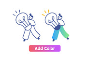 100+ Line People Editable Stroke, a Person Illustration by Vector_Art (Thumbnail 5 of 29)