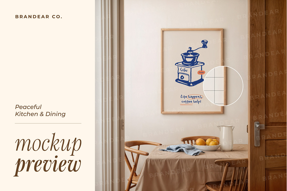 Dining & Kitchen | Frame Mockup Set, a Household Mockup by Brandear Design (Photo 6 of 12)