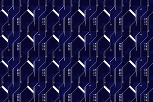 Technology Circuit Line Pattern, a Pattern Graphic by Mightyfire