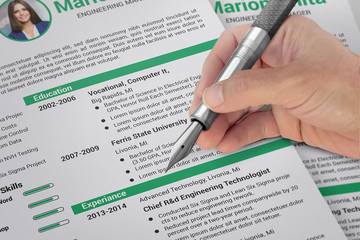 Professional Resume / CV Template, a Resume Template by designvillage (Photo 5 of 11)