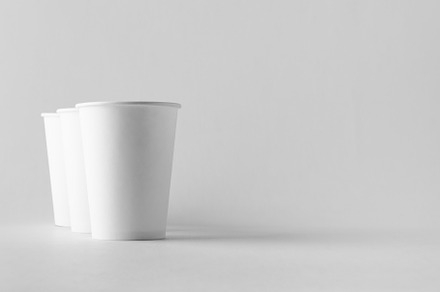 12 oz white coffee paper cup mocku stock photo containing advertising and, a Food & Drink Photo by Shablon