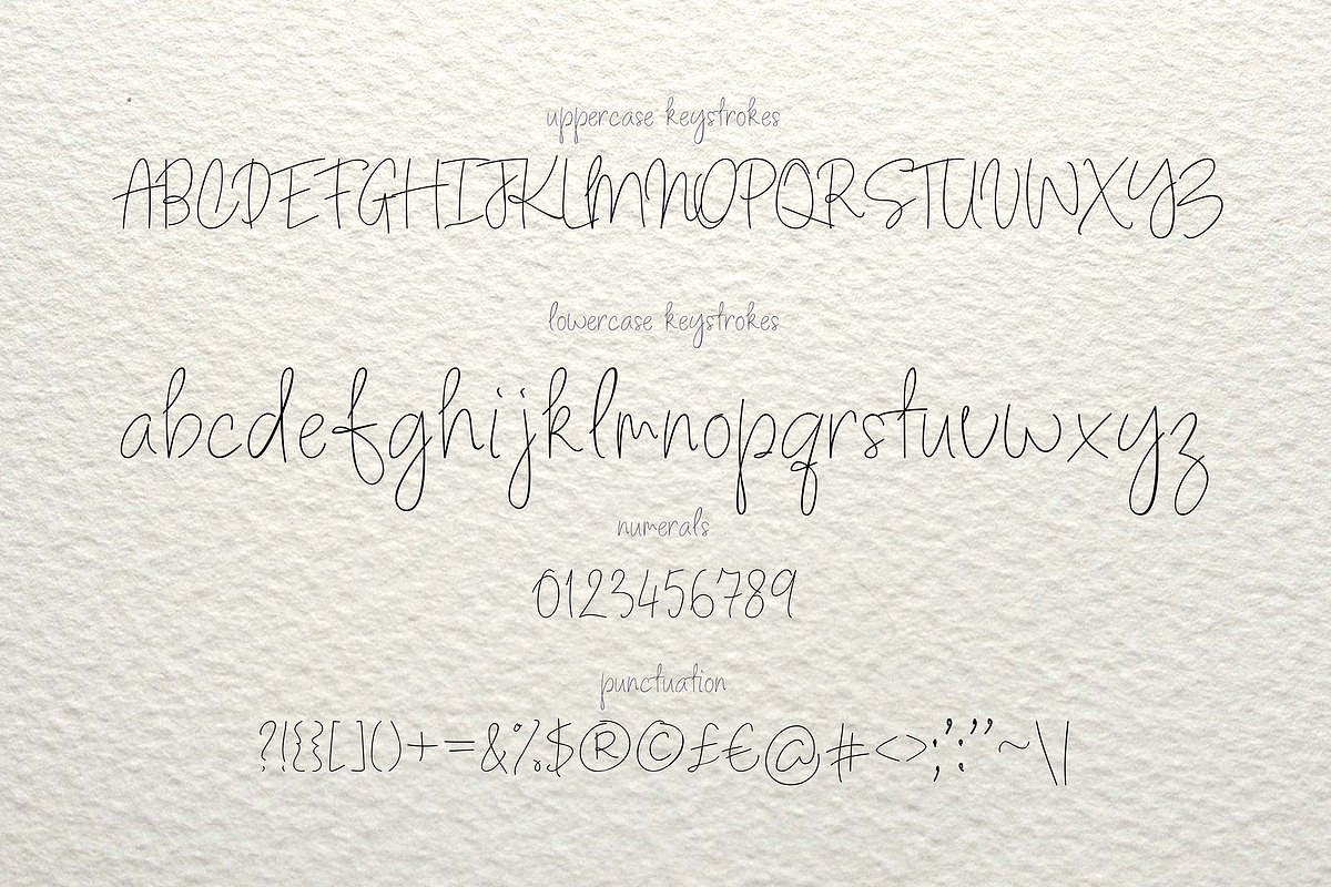 Ariel handwritten font, a Sans Serif Font by Anastasia Cuza