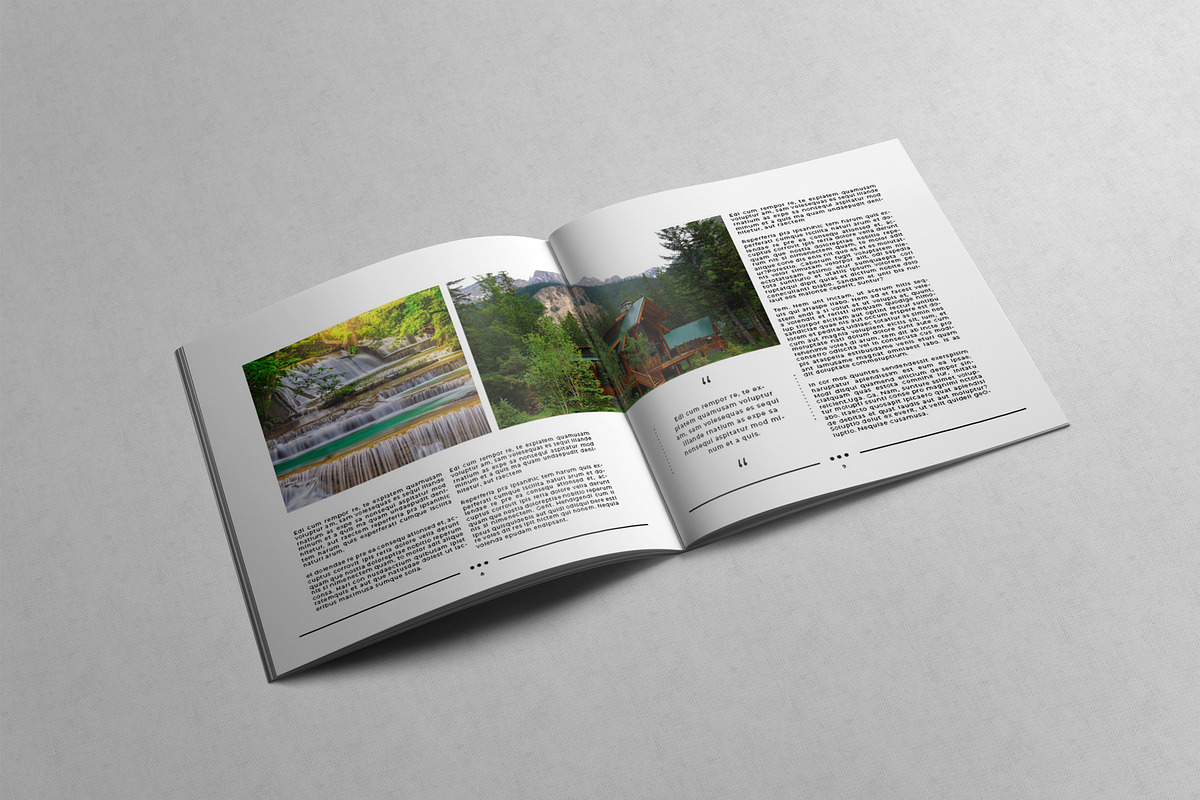 Minimal Square Magazine Template VI, a Magazine Template by Uloel Design (Photo 11 of 12)
