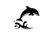 Dolphin Jumping Silhouette Vector, an Illustration by Designs_River (Thumbnail 4 of 51)