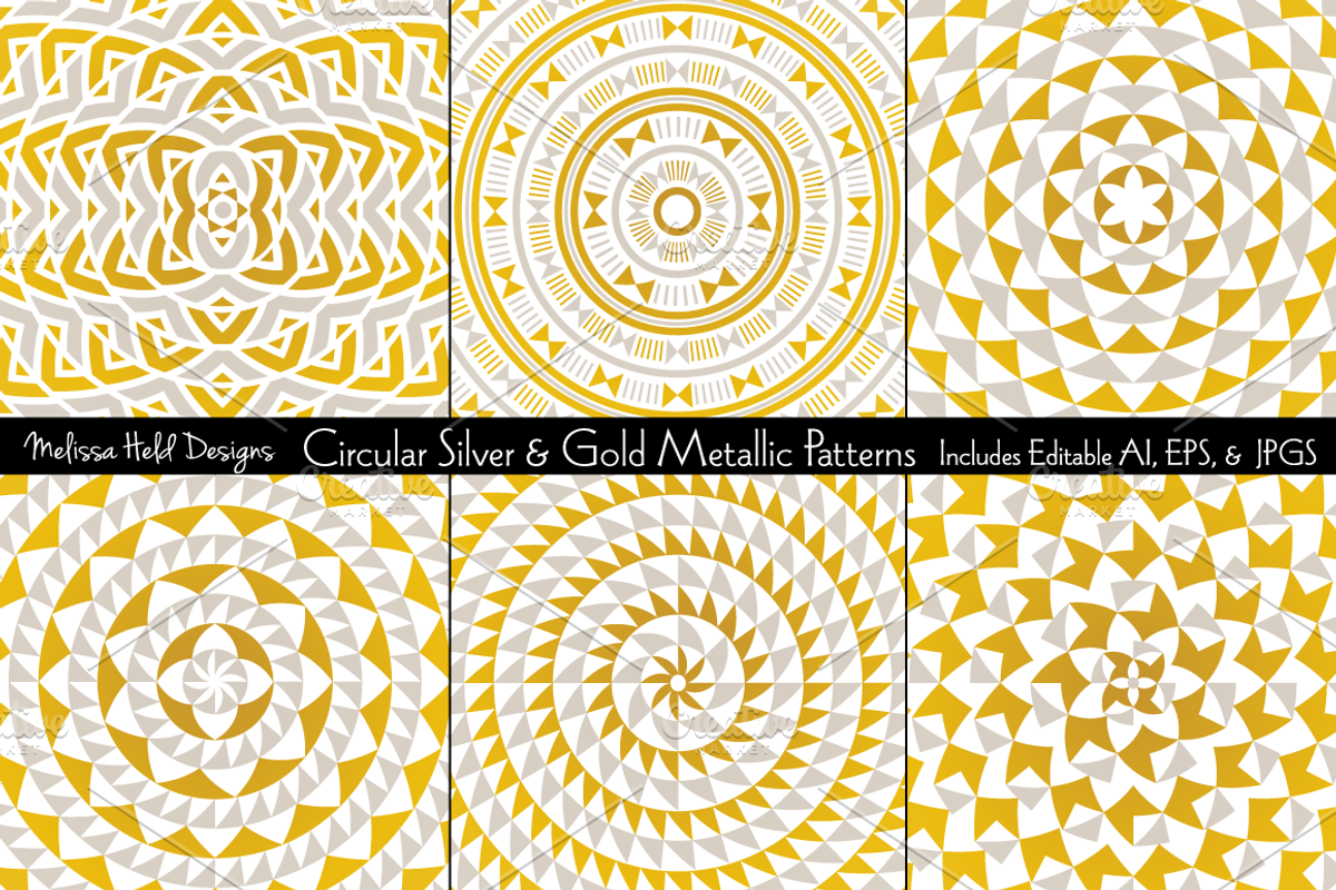 Circular Metallic Patterns