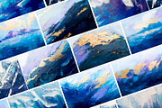 Deep Blue Abstract Backgrounds, a Background Graphic by Elena Dorosh (Thumbnail 8 of 9)