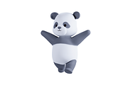 3D Pack Cute Animal Panda, an Animal 3D Model by Astuti Studio (Thumbnail 10 of 11)