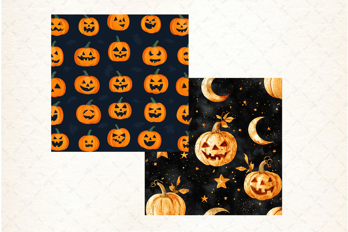 Happy Halloween Digital Paper, a Pattern Graphic by Libby Wishes (Photo 4 of 6)