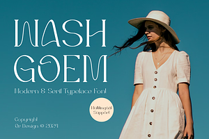 Washgoem - Modern & Serif Typeface