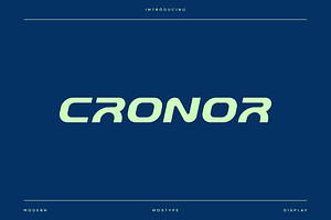 Cronor - Modern Sport Typeface