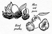 Nuts and snacks, a Food Illustration by Ann Astro (Thumbnail 7 of 24)