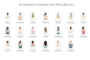 Bride & Bridesmaids Art Bundle, a Person Illustration by Maddy's Art & Mockups (Thumbnail 12 of 12)