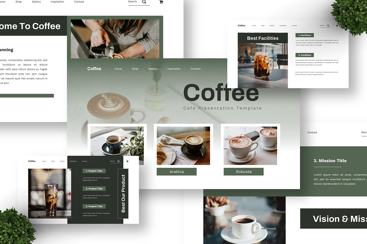 Coffe - Cafe Google Slide, a Presentation Template by Deepslide Studio (Photo 3 of 6)