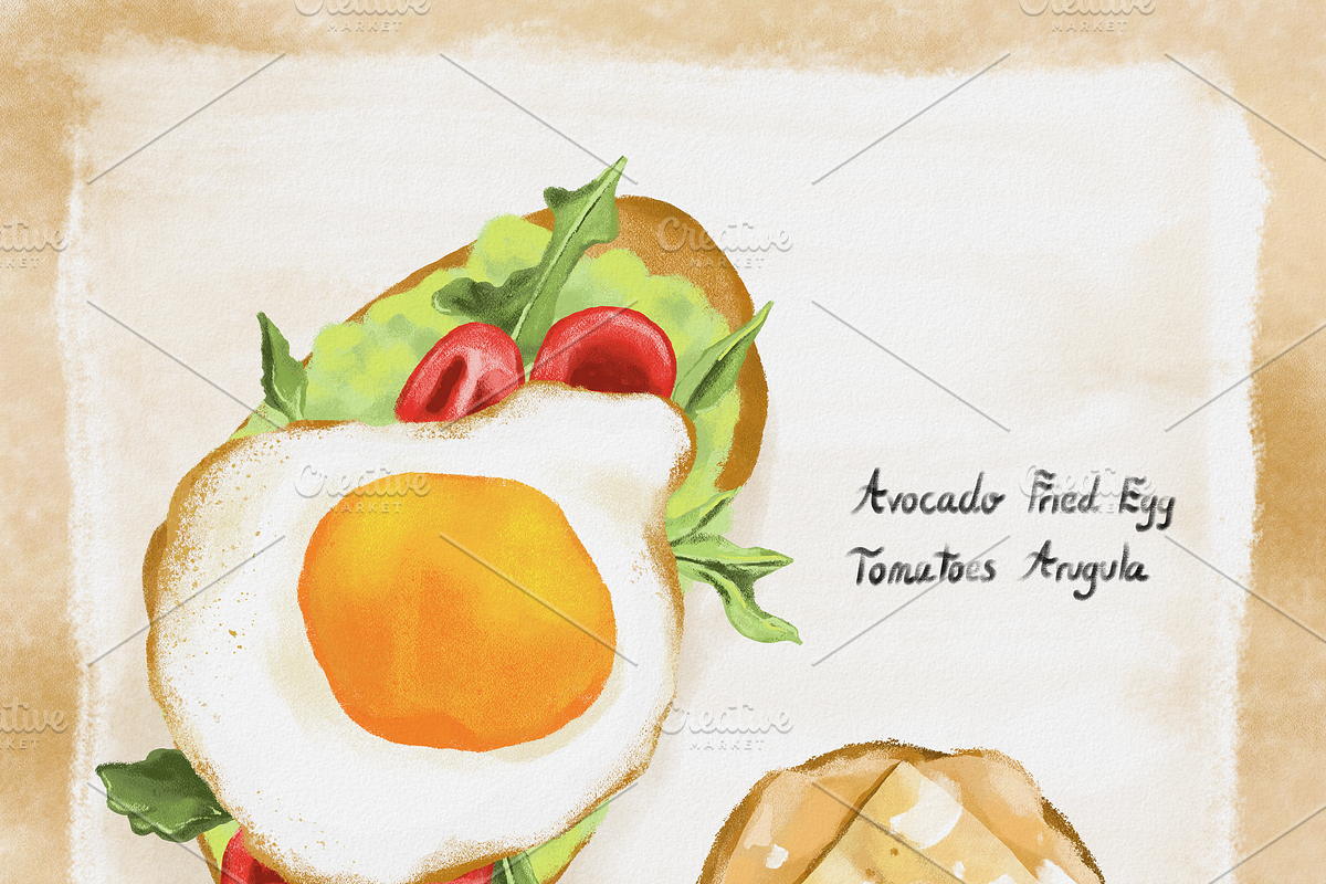 Breakfast Food Illustration, an Illustration by AMMi (Photo 2 of 2)