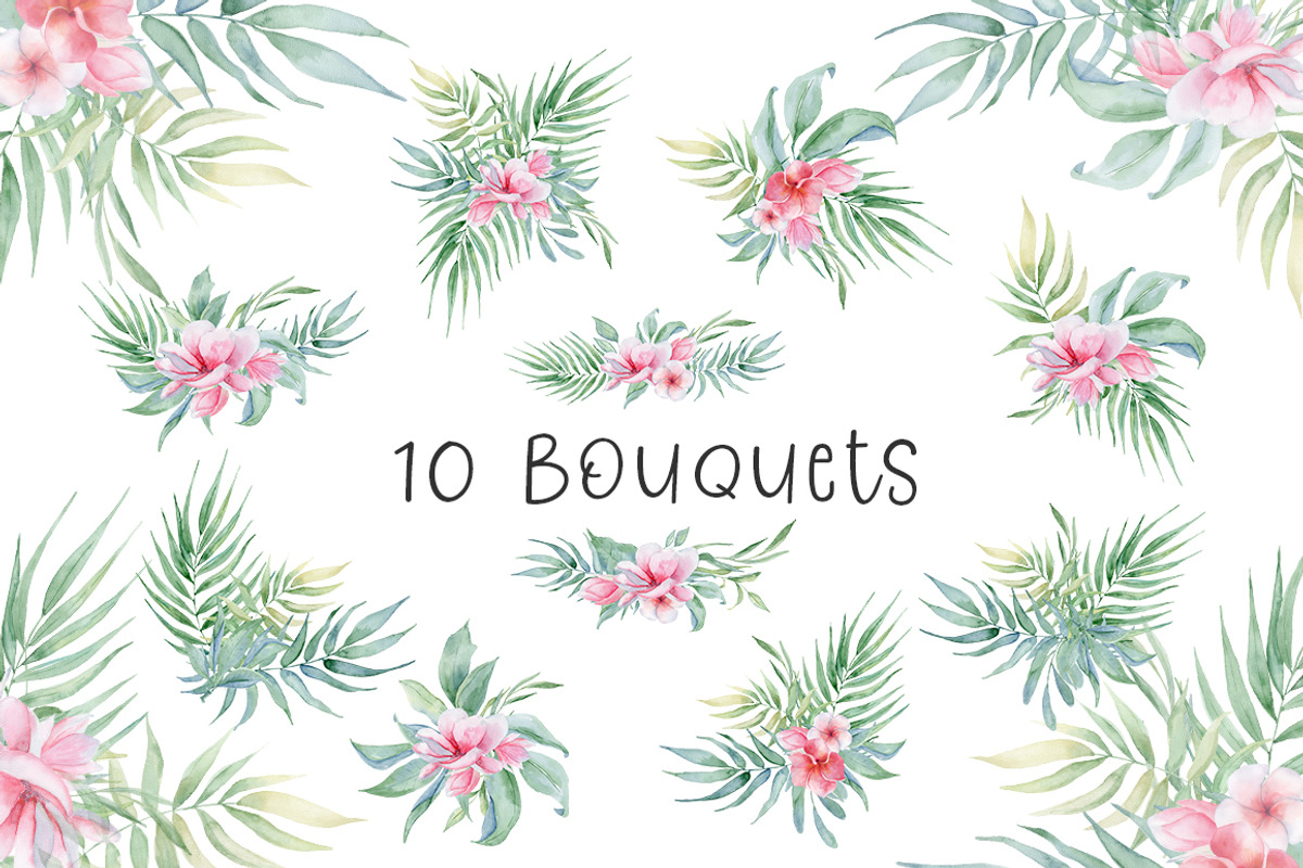 Lovely Elephants Watercolor set, an Animal Illustration by Evgeniia